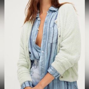 Free People FP Large green One Allegra Cardi